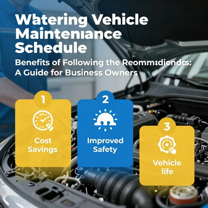 An overview of a vehicle maintenance schedule’s importance in a business context.