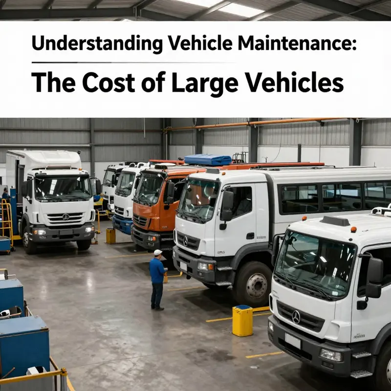 A mechanic conducting a maintenance inspection on a large truck, illustrating the complexity involved.