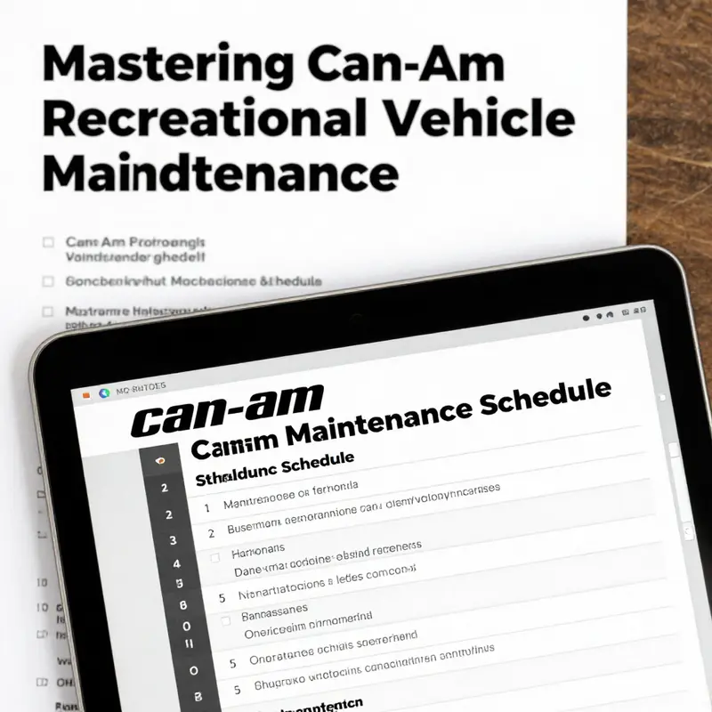 Routine maintenance being performed on a Can-Am ATV to ensure peak performance.