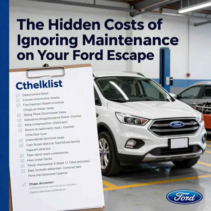 A mechanic highlights the risks associated with ignoring maintenance on the Ford Escape.