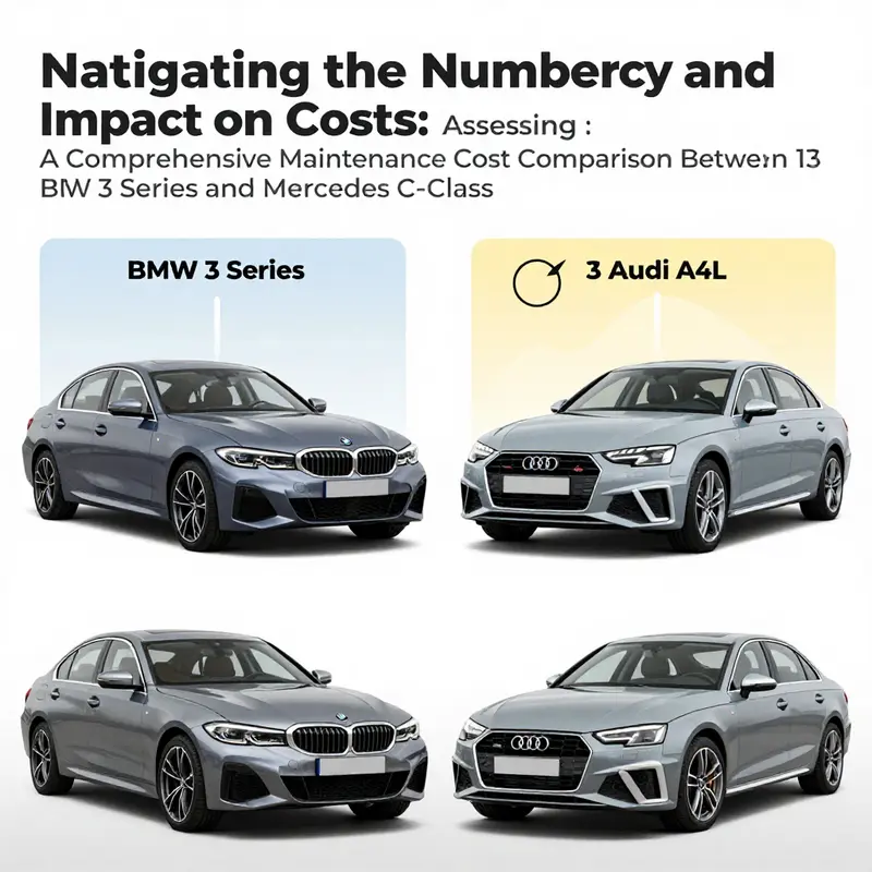 A comparative view of BMW 3 Series and Mercedes C-Class illustrating key distinctions in luxury and maintenance.