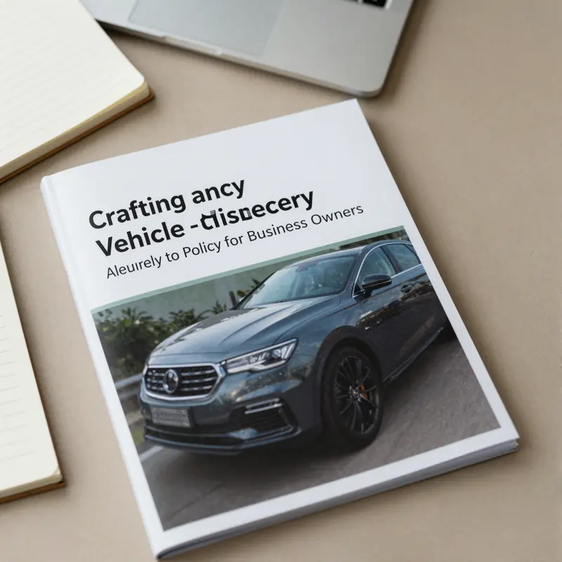 An owner’s manual serving as a foundation for a vehicle maintenance policy.