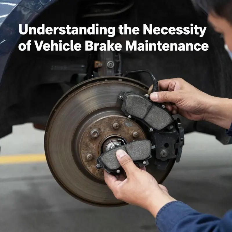 The close-up view of a brake system highlights the importance of regular maintenance.