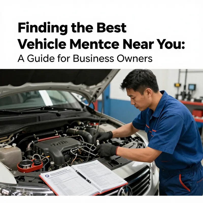 A business owner discussing vehicle maintenance with a trusted mechanic.