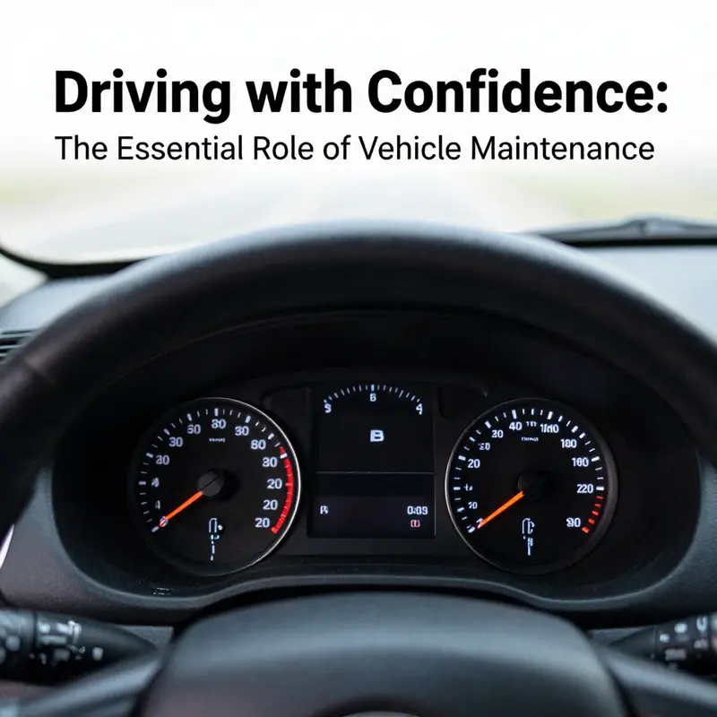 A well-maintained vehicle symbolizes the critical role of maintenance in ensuring driving safety.