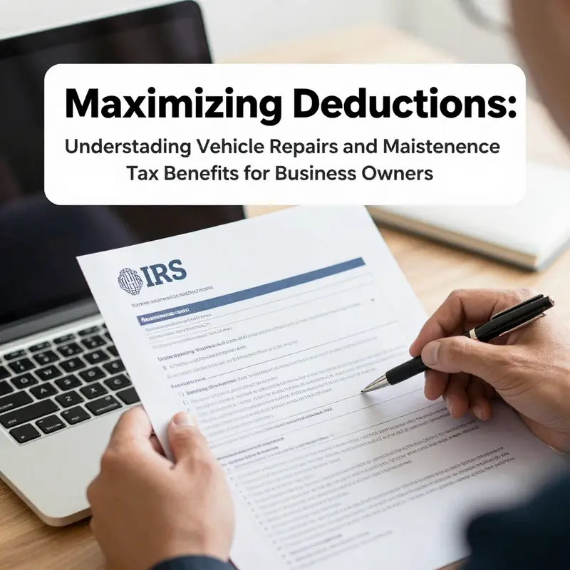 Understanding the deductibility of vehicle repairs for self-employed individuals.