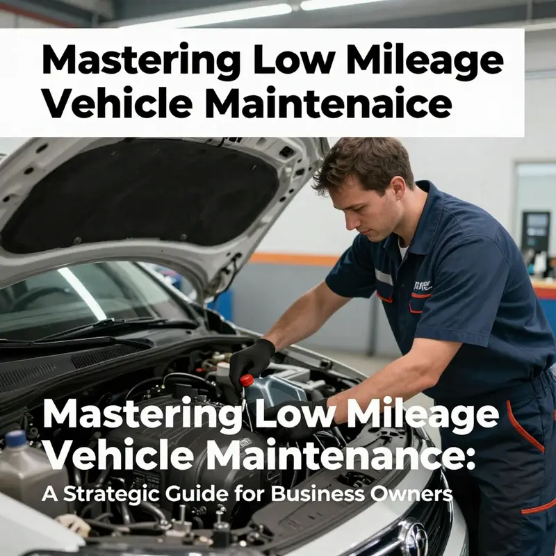 A mechanic ensuring the optimal performance of a low mileage vehicle through timely oil change.