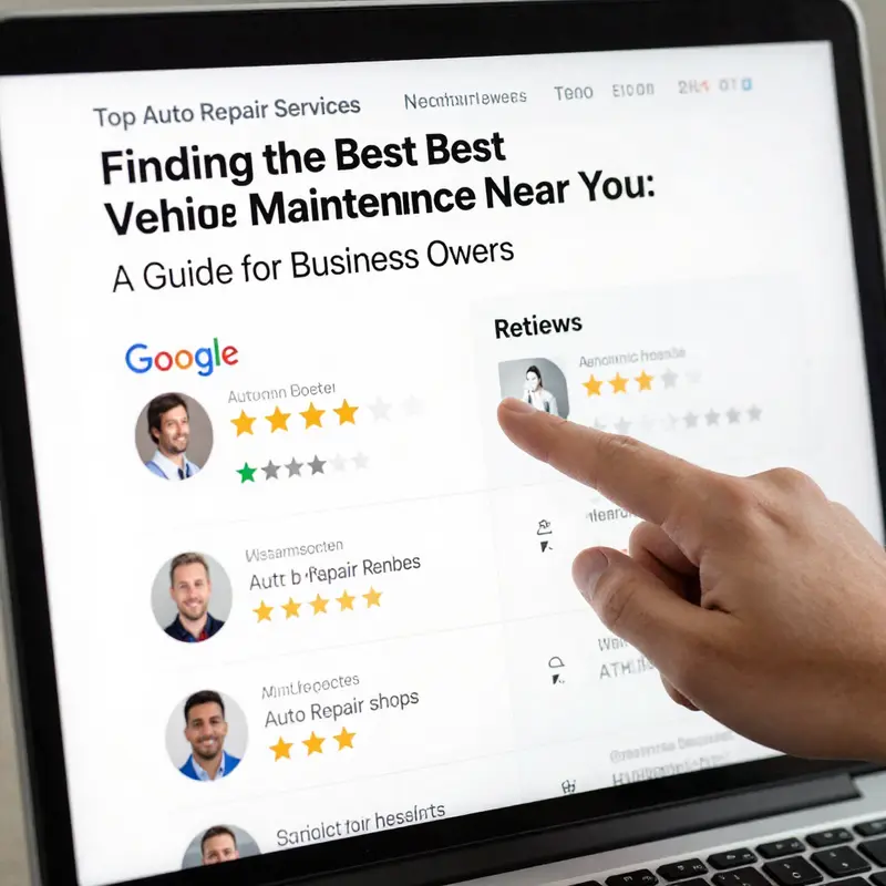 A business owner discussing vehicle maintenance with a trusted mechanic.