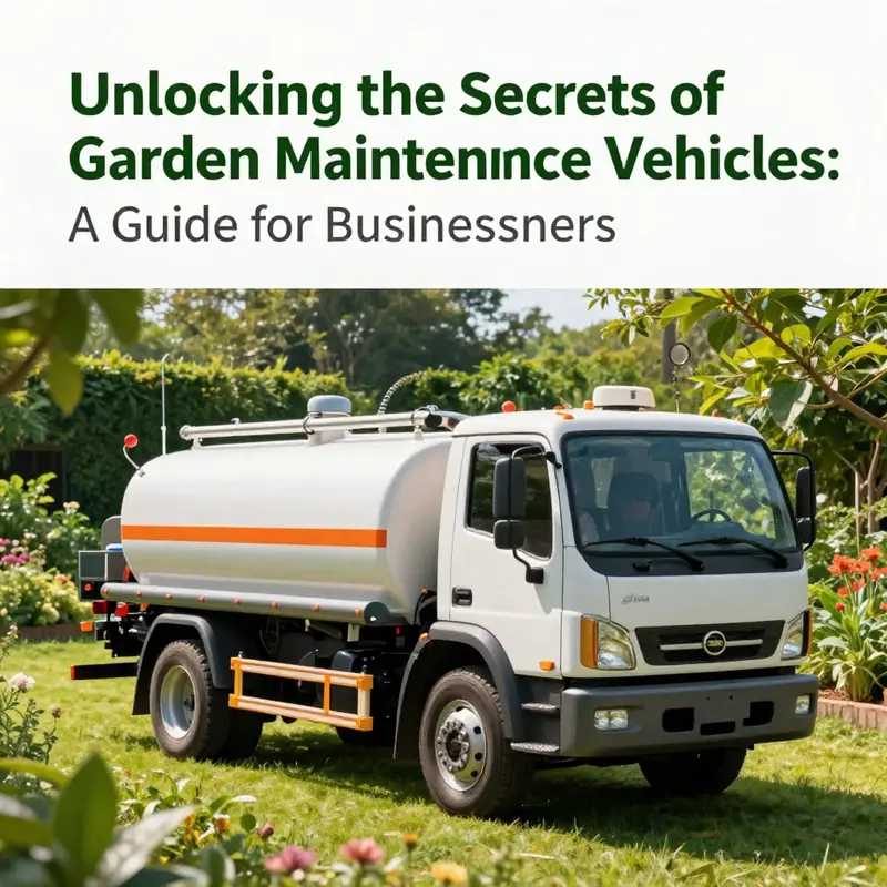 Garden watering trucks are crucial for effective irrigation in large outdoor spaces.