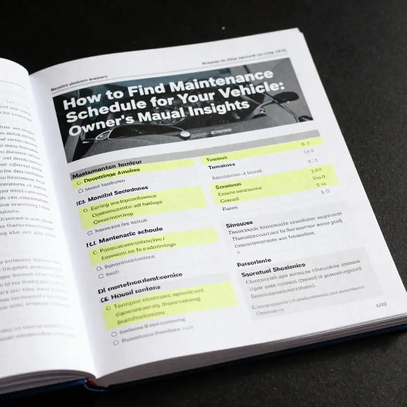 The owner’s manual is the primary source for understanding your vehicle’s maintenance needs.