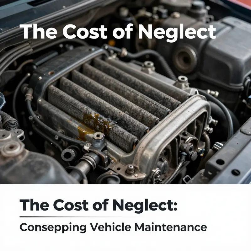 The negative impact of neglecting engine oil changes and air filters on vehicle performance.