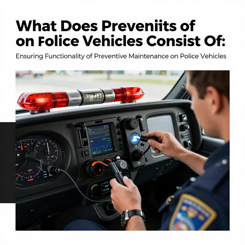 Fluid management is a critical component in maintaining the operational readiness of police vehicles.