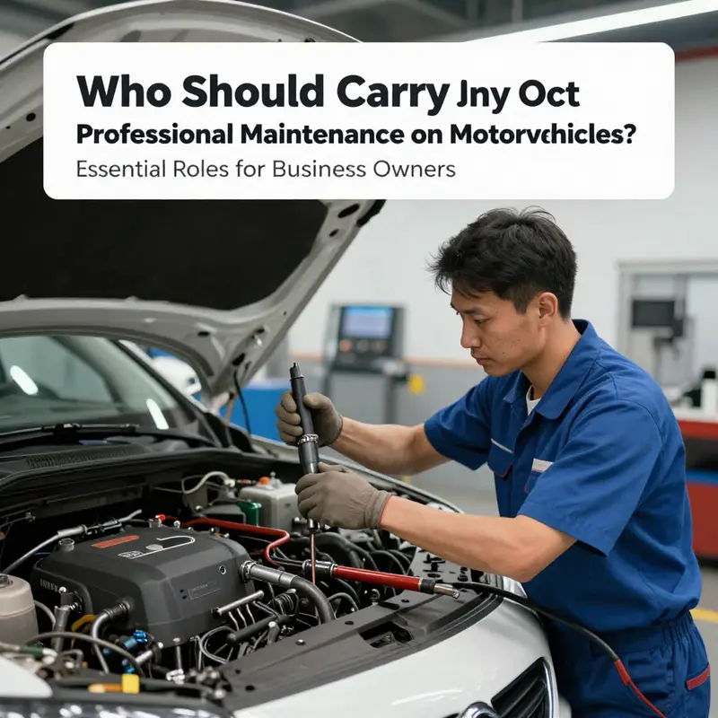 A driver conducts routine vehicle checks to ensure safety and readiness.