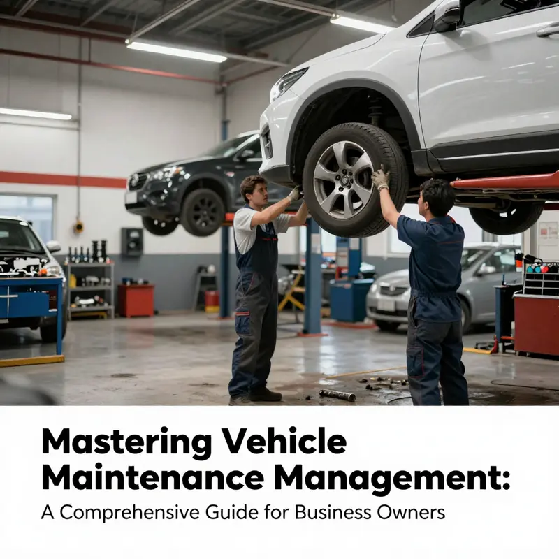 A business owner engages with the vehicle maintenance handbook to ensure proper scheduling.