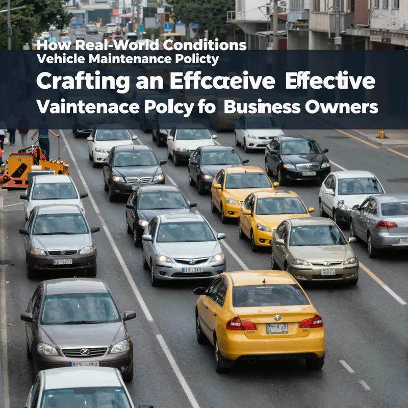 An owner’s manual serving as a foundation for a vehicle maintenance policy.