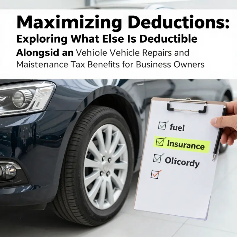 Understanding the deductibility of vehicle repairs for self-employed individuals.