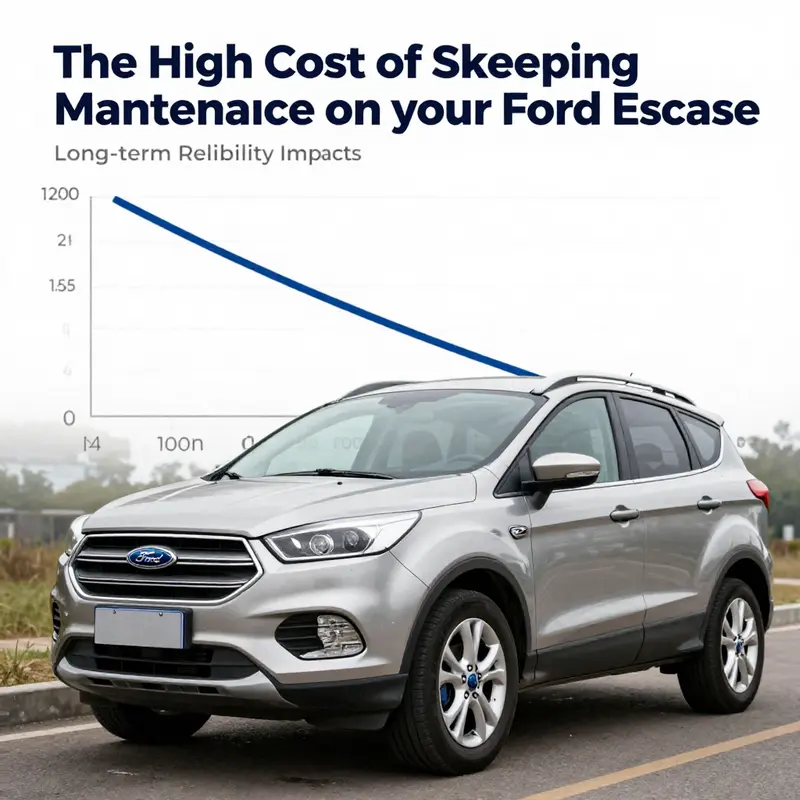 A neglected Ford Escape illustrating the visible consequences of skipping maintenance.