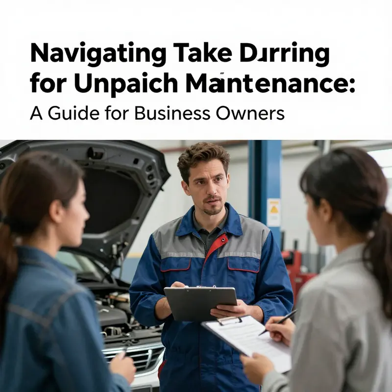 A business owner evaluating legal documents for vehicle repossession.