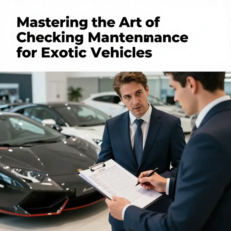 A businessman reviews maintenance documentation with a car seller, underscoring the importance of thorough record checking.