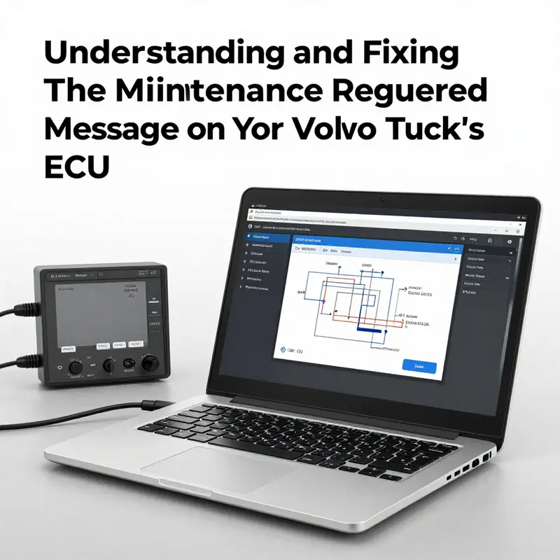 Example of the ‘Maintenance Required’ message on a Volvo Truck dashboard.