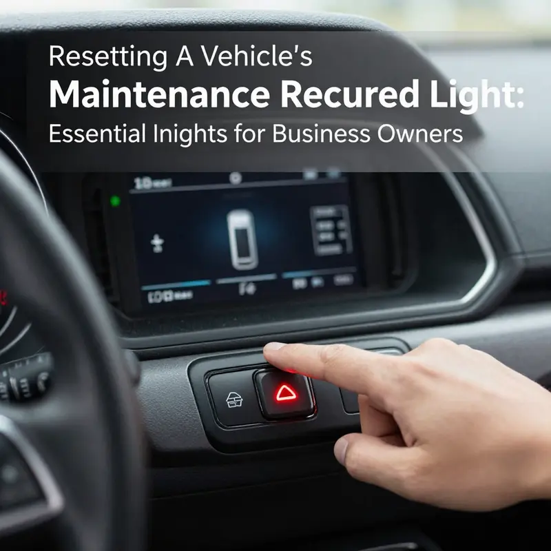 A clear view of the dashboard indicating the Maintenance Required light, emphasizing its role in vehicle upkeep.