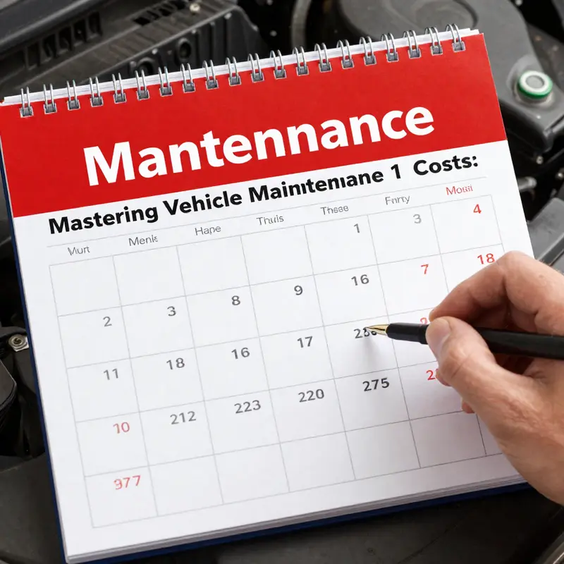 Routine vehicle maintenance costs explained in a visual format.