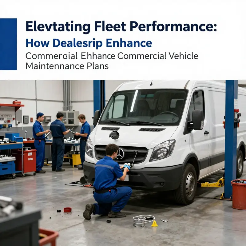 Certified technicians conducting routine inspections and services on a commercial vehicle to ensure optimal performance.