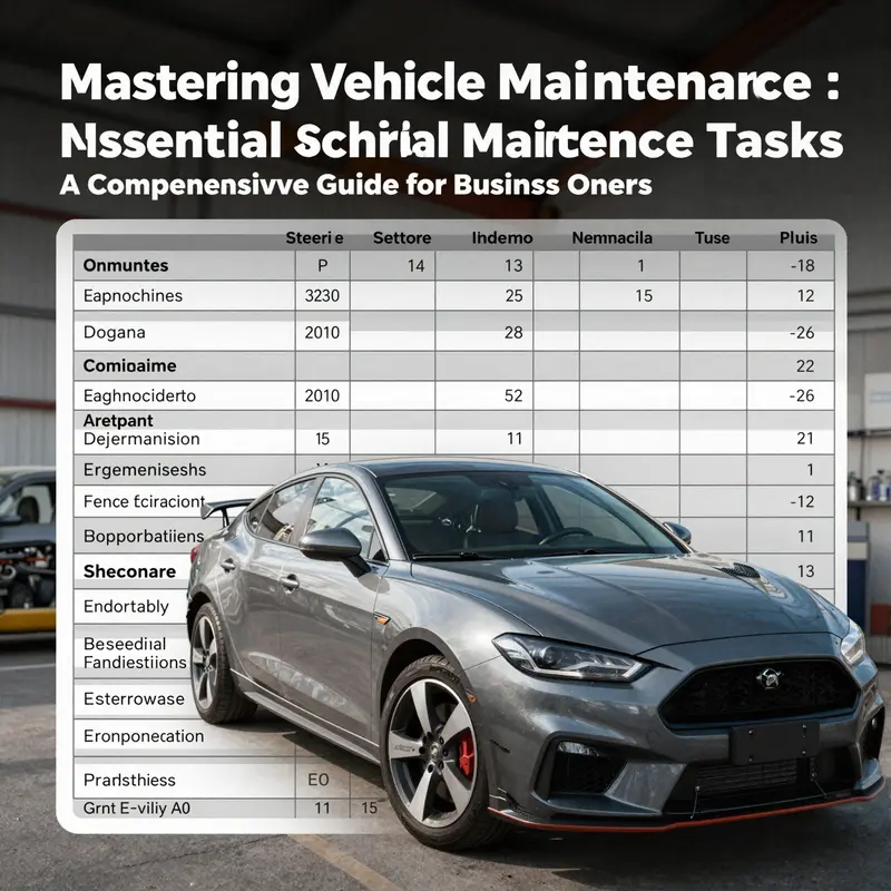 Understanding the various types of vehicle maintenance for effective management.