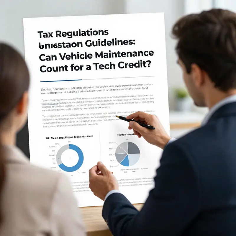 A business owner considers the eligibility of vehicle-related expenses for tech credits.