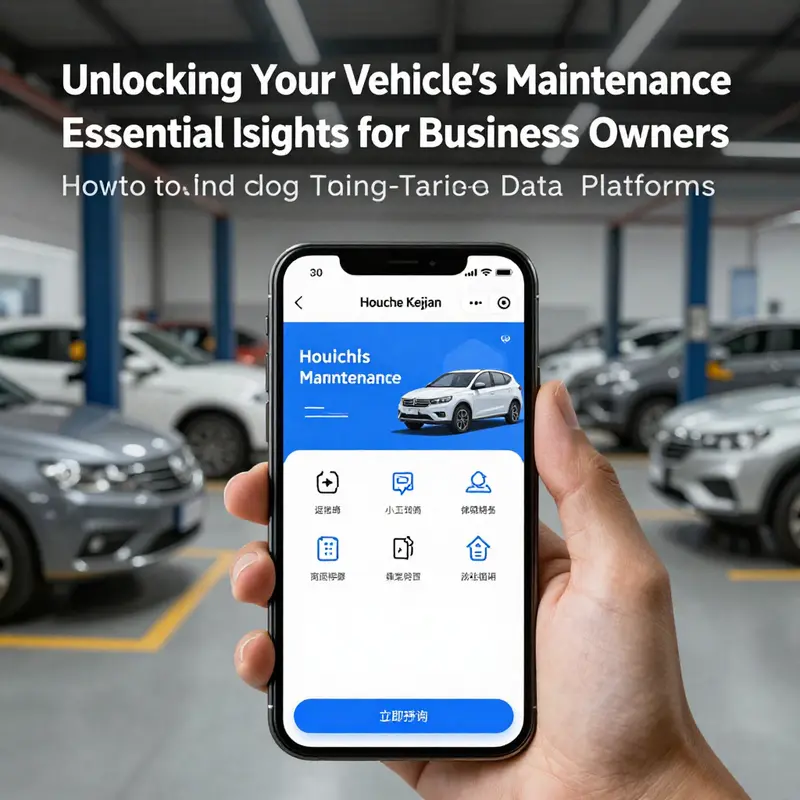 Using advanced tools like ‘Houche Kejian’ to efficiently access vehicle maintenance records.