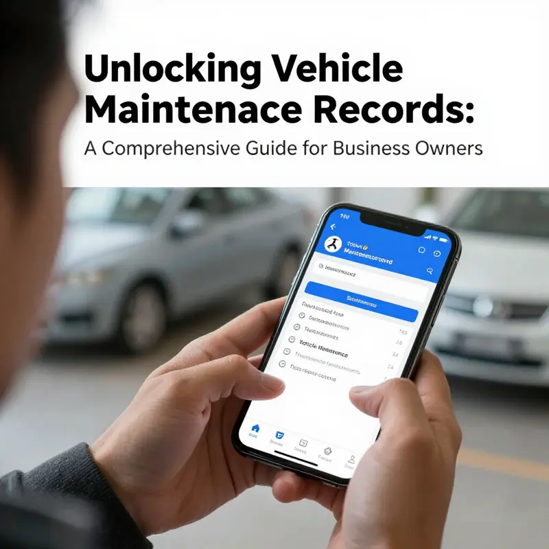 Accessing vehicle maintenance records through a third-party app.