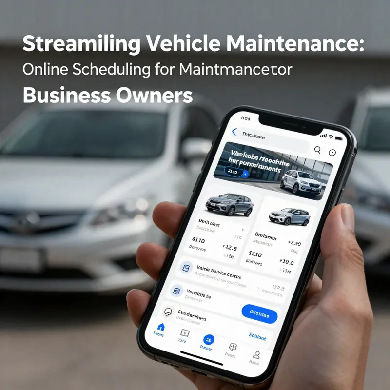 Leverage manufacturer apps for easy scheduling of vehicle maintenance.