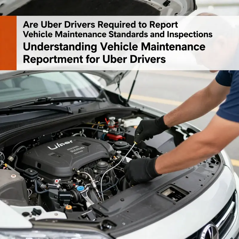 An Uber vehicle undergoing a thorough inspection to meet safety and maintenance standards.