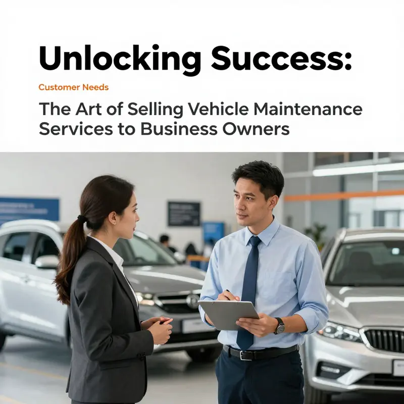 A meaningful exchange between a business owner and service advisor, focusing on tailored maintenance solutions.