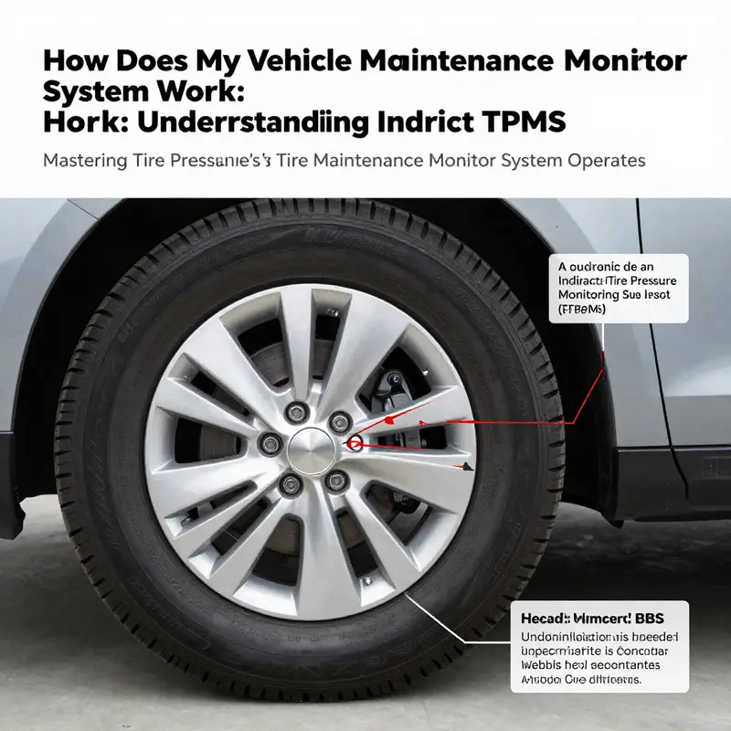 Diagram of Indirect TPMS illustrating how it detects tire pressure variations using wheel speed sensors.