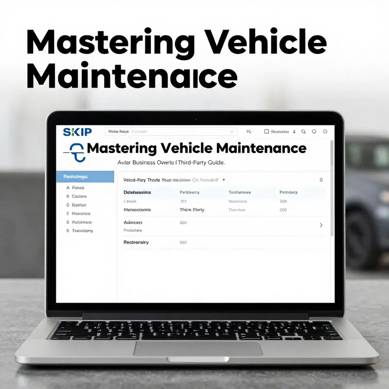 Screenshot highlighting the features of a digital vehicle maintenance tracker app.