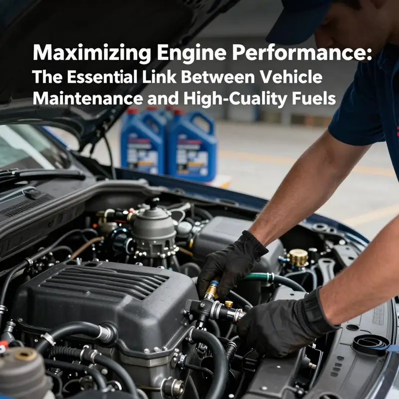 A mechanic demonstrating the essential role of maintenance in optimizing fuel efficiency.