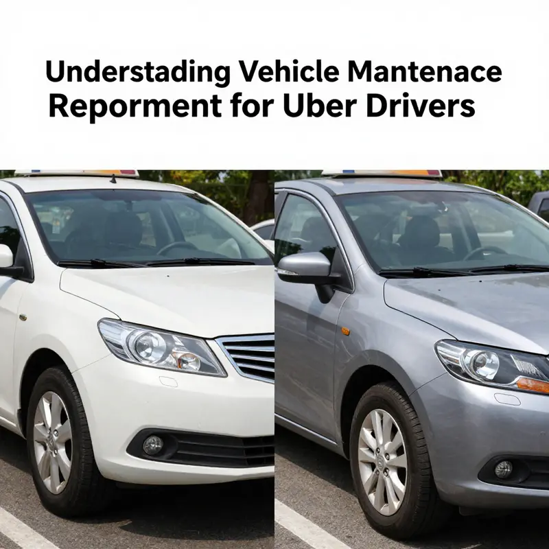 An Uber vehicle undergoing a thorough inspection to meet safety and maintenance standards.