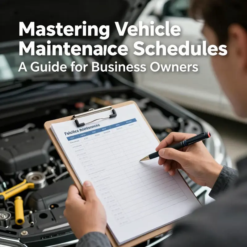 An overview of a vehicle maintenance schedule’s importance in a business context.