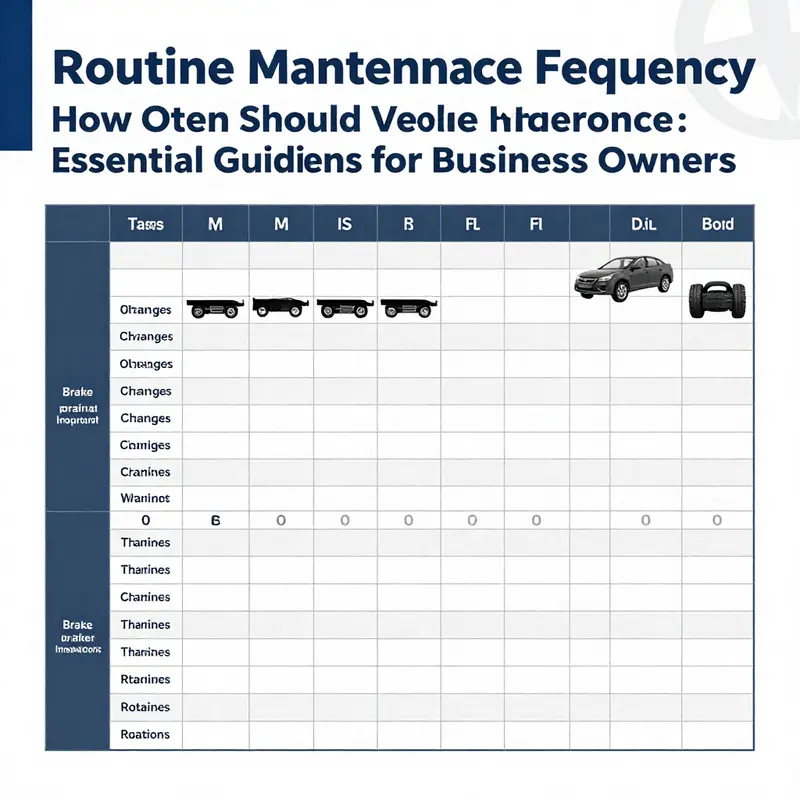 A comprehensive chart of vehicle maintenance schedules as per manufacturers’ guidelines.