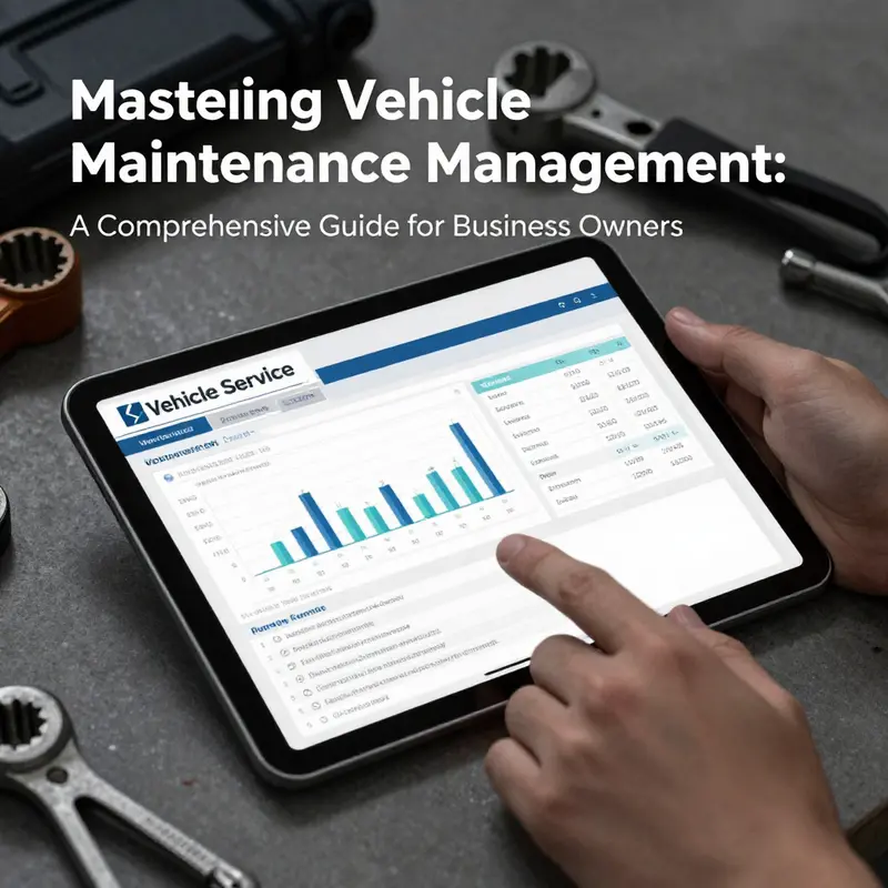 A business owner engages with the vehicle maintenance handbook to ensure proper scheduling.