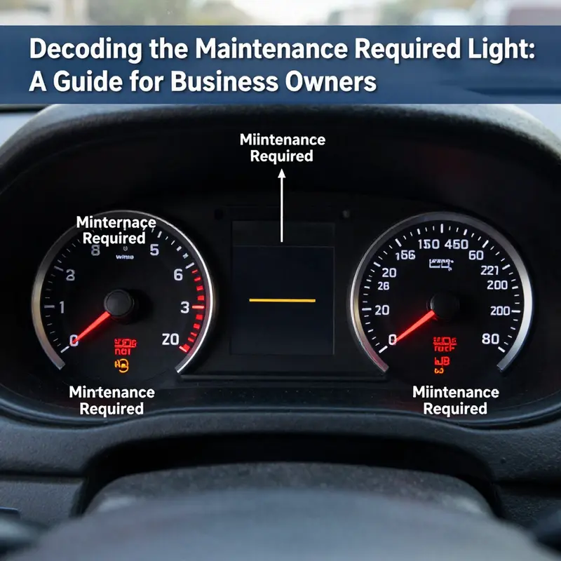 Understanding the Maintenance Required light on a vehicle dashboard is crucial for effective maintenance scheduling.