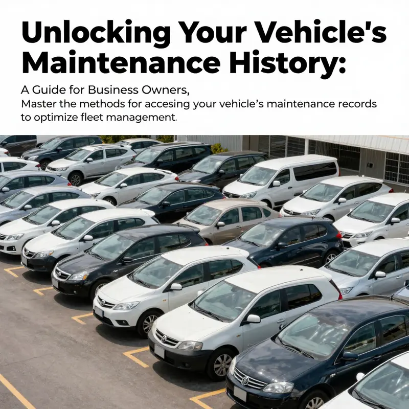 View of a diverse fleet of well-maintained vehicles in an organized lot, emphasizing professional vehicle management.