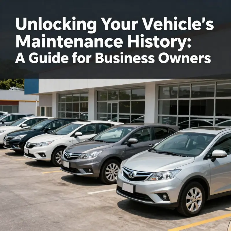 A fleet of business vehicles parked in front of a modern office building, showcasing professional vehicle management.