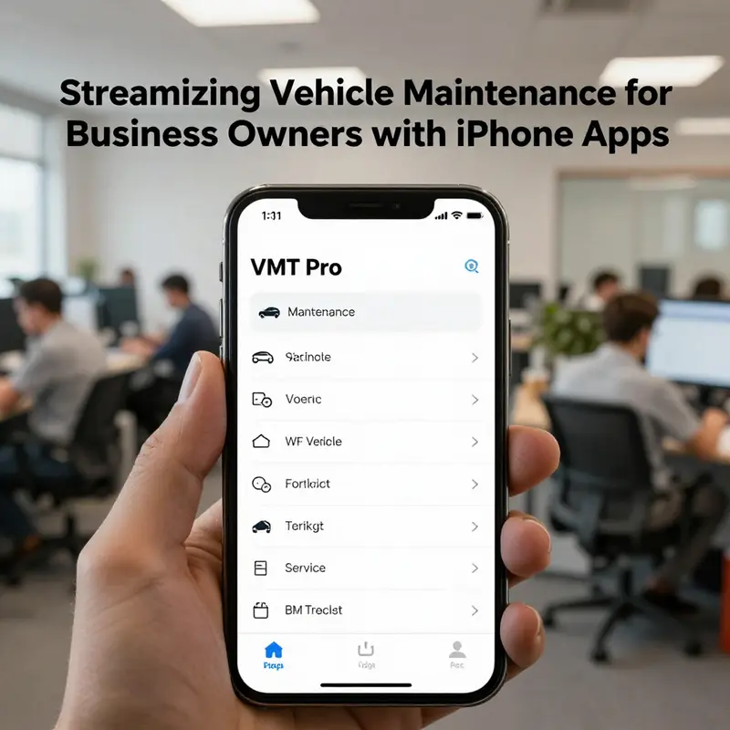 The intuitive interface of VMT Pro showcasing vehicle maintenance tracking features.