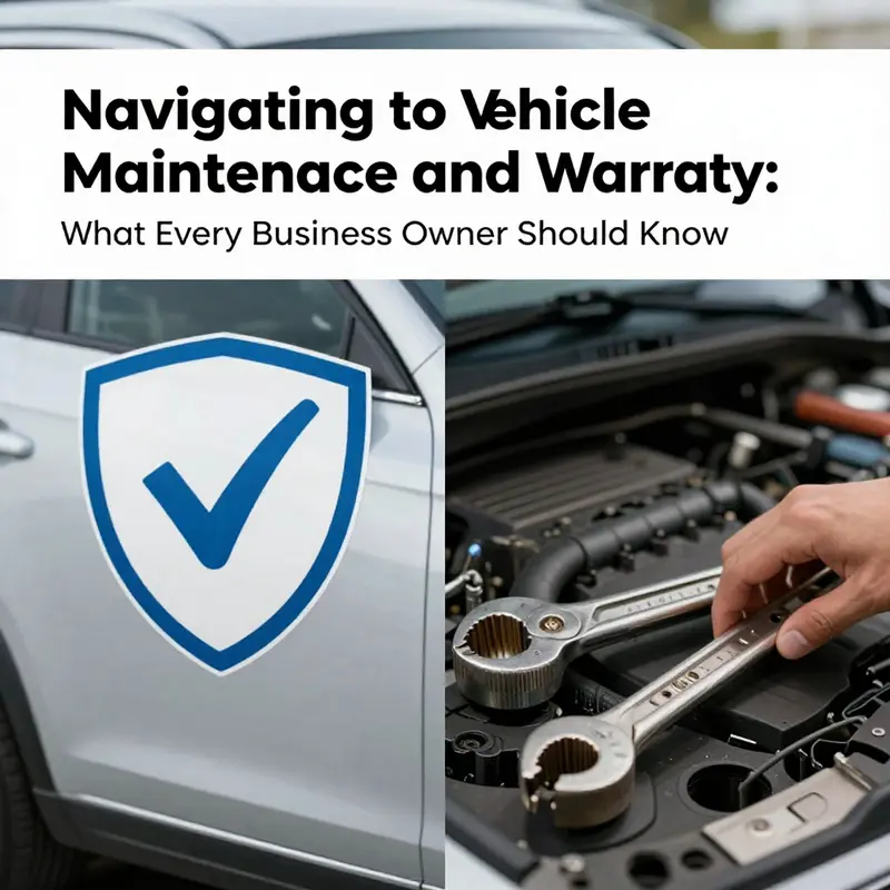 Mechanic assessing vehicle features under warranty versus standard maintenance needs.