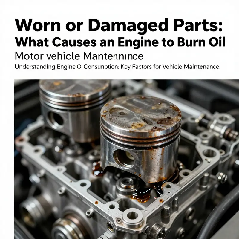 Worn or damaged parts in an engine, highlighting the importance of timely maintenance.