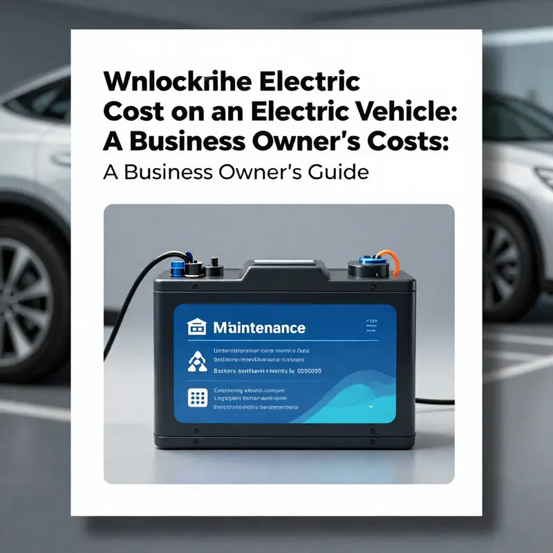 Key factors that lead to lower maintenance costs for electric vehicles.