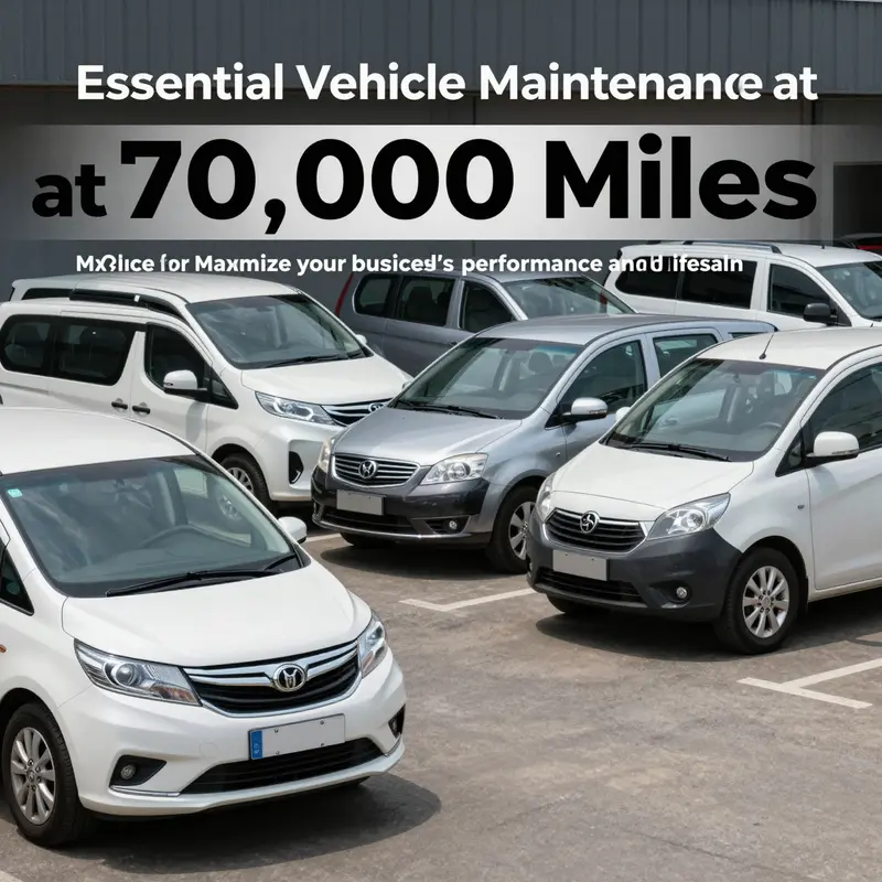 A collection of business vehicles parked orderly, illustrating the importance of fleet maintenance.