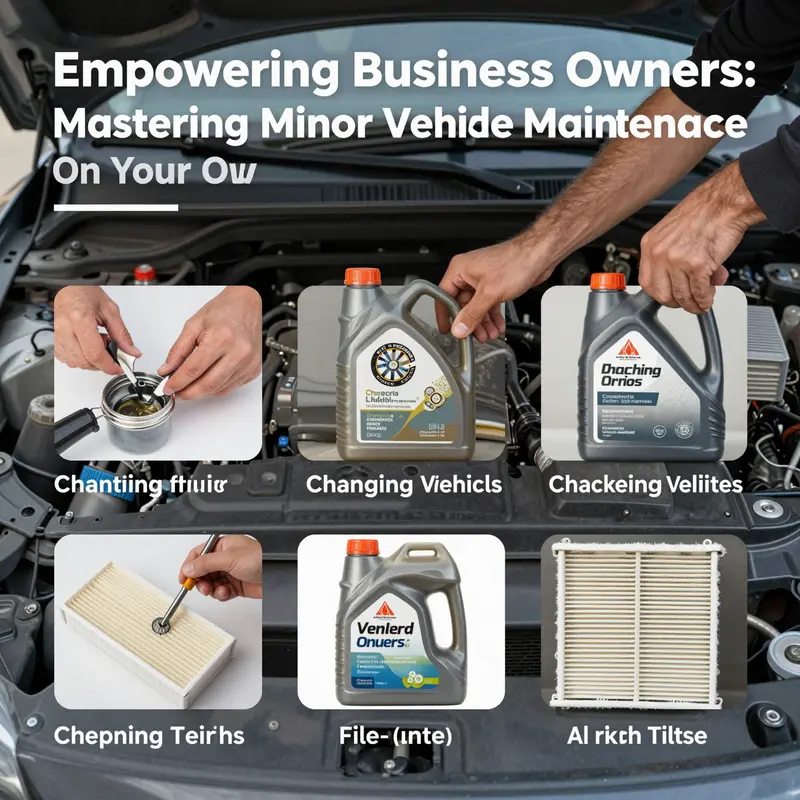 Prioritizing safety with protective gear during minor vehicle maintenance.